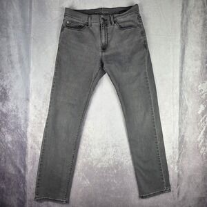 Mott And Bow Slim Jeans Men's 30x30 Gray Denim Cotton Stretch Straight Leg
